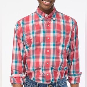 J. Crew Plaid Classic Flex Casual Shirt Size Small